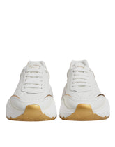 Dolce & Gabbana White Gold Daymaster Low Top Sneakers Shoes